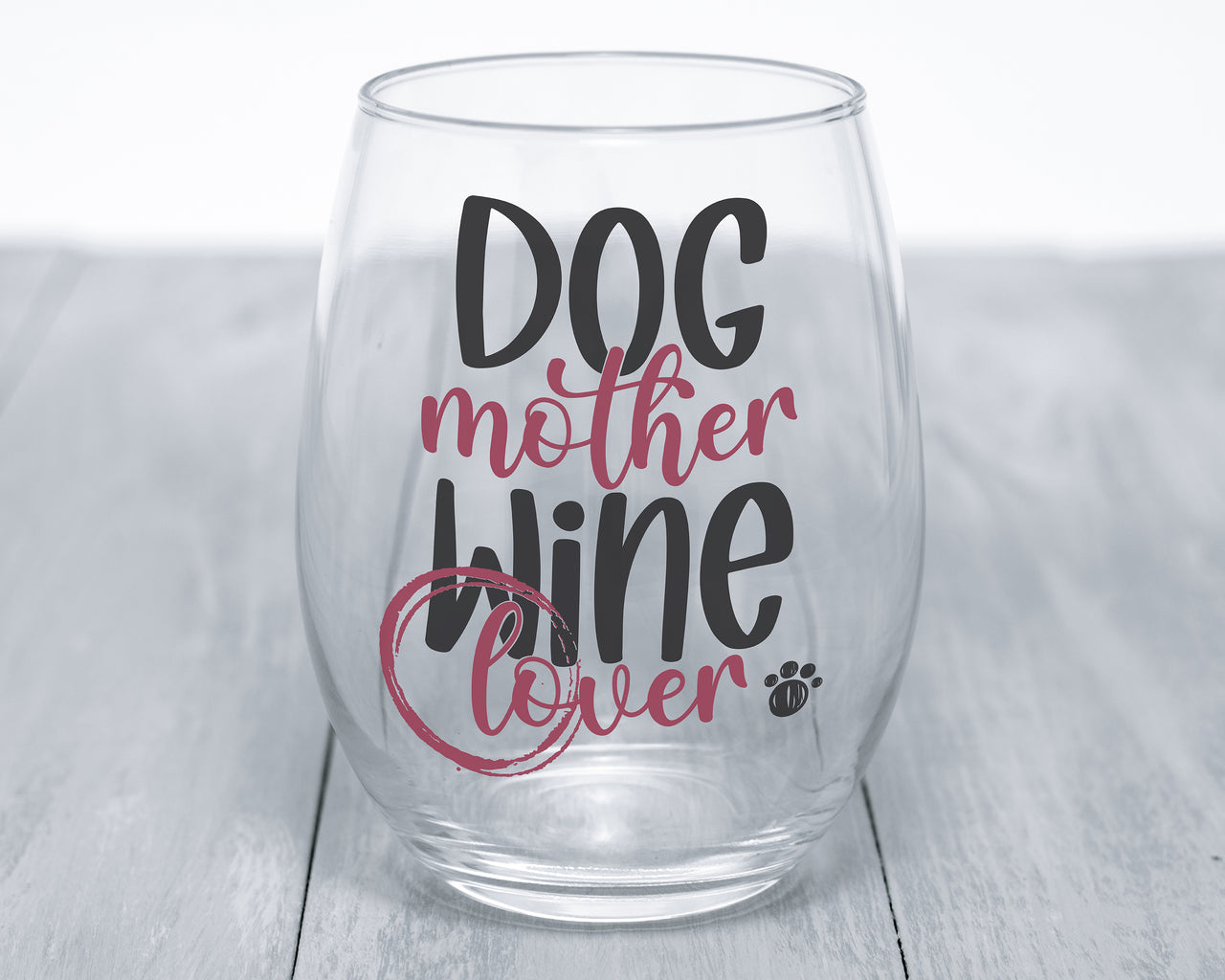 Dog Mother Wine Lover SVG