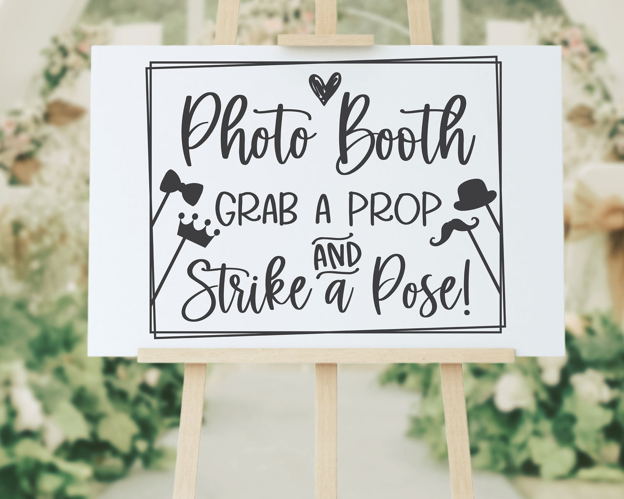 Wedding Photo Booth Sign SVG