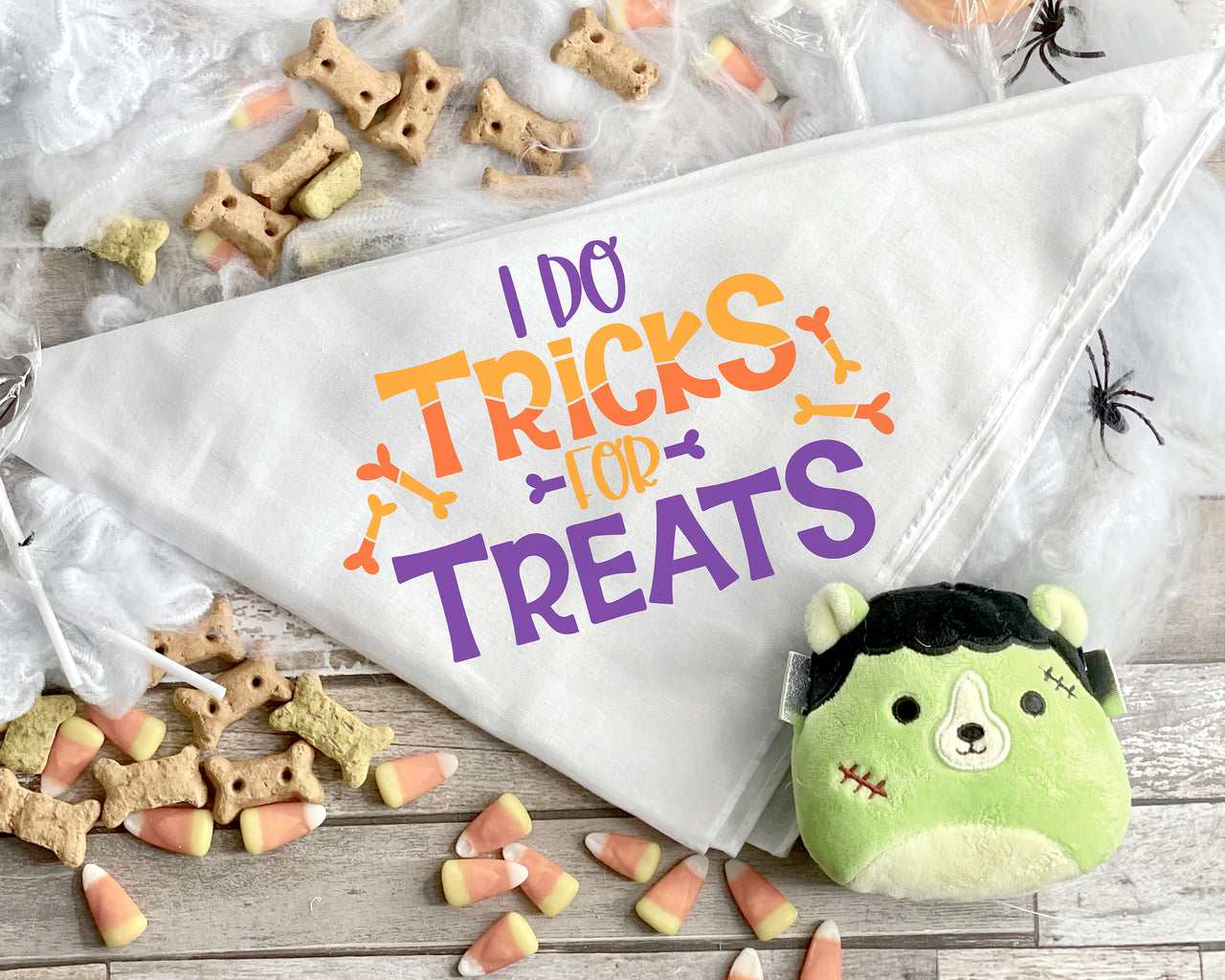 I Do Tricks For Treats Dog Bandana SVG